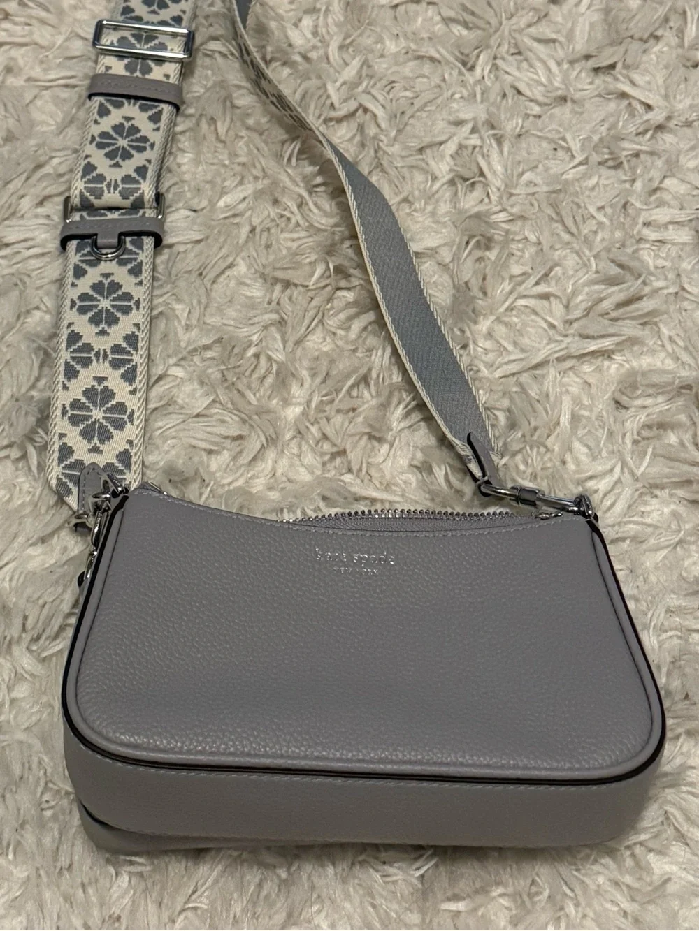 kate spade compact pebbled
